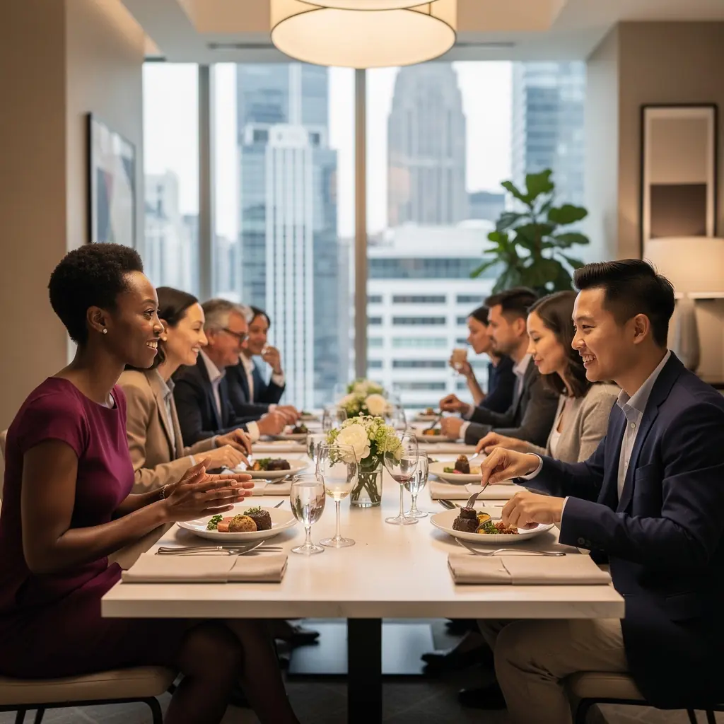 Recepcja z minimalistycznym designem, podkreślająca profesjonalizm firmy.